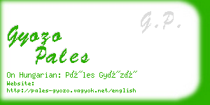 gyozo pales business card